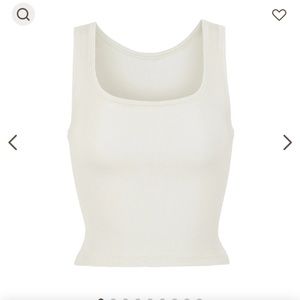 SKIMS Ribbed cotton-blend jersey tank